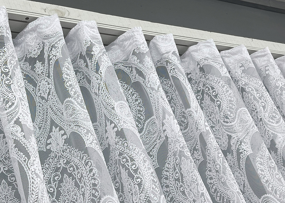 Тюль VR-Textil 1968т Жакард Білий 400х270 см (42-1004) Київ - фото 7