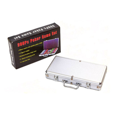 Настольная игра Johnshen Sports Покерный набор 300 фишек по 11,5 г (алюминиевый кейс) (IG-2114) Винница - изображение 2