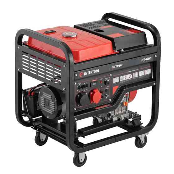 Генератор дизельний 8,0/9,0 кВт, 400/230 В, DUAL POWER, бак 25 л, електро/ручний старт, мідна обмотка, STORM Львів