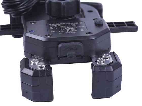 Держатель телефона M14-A1 черный, крепление на руль, с беспроводной зарядкой, Kewiq Мукачево