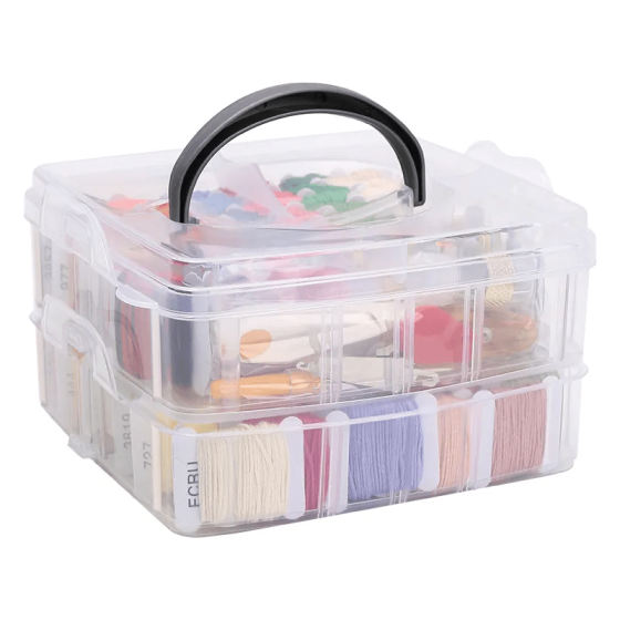 Набір аксесуарів для вишивання в пластиковому контейнері, набір №3 Кам'янець-Подільський