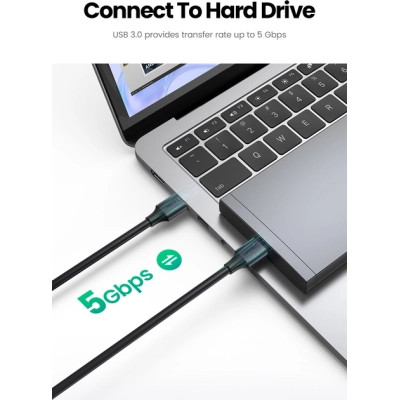 Дата кабель USB 3.0 AM/AM 2.0m US128 black Ugreen (10371) Винница - изображение 4