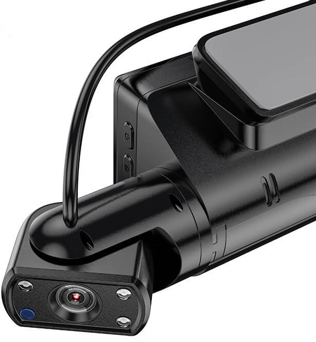 Відеореєстратор HOCO Di07 з двома камерами HD, чорний Вінниця - фото 8