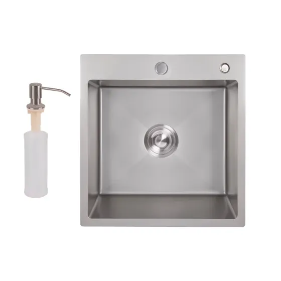 Кухонная мойка с нержавеющей стали Lidz H50*50G 3.0/0.8 мм Brush Grey (LDH5050GPVD3008) серая Киев