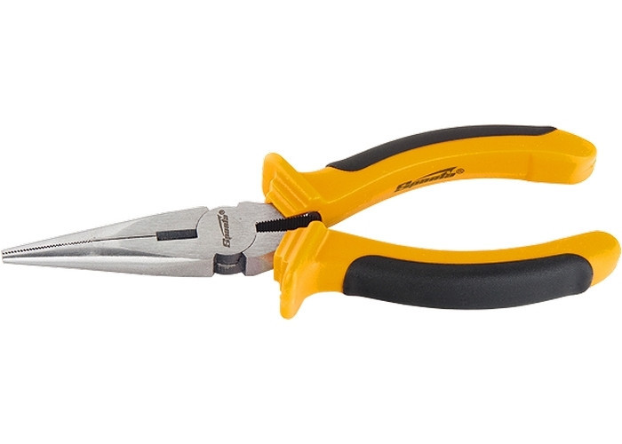 Длинногубцы, Comfort, 160 мм, прямые шлифованные, двухкомпонентные рукоятки SPARTA Полтава - изображение 1