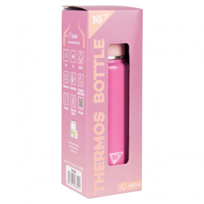 Поильник-непроливайка Yes Термос Fusion с чашкой, 420 мл, розовый (708208) Винница - изображение 8