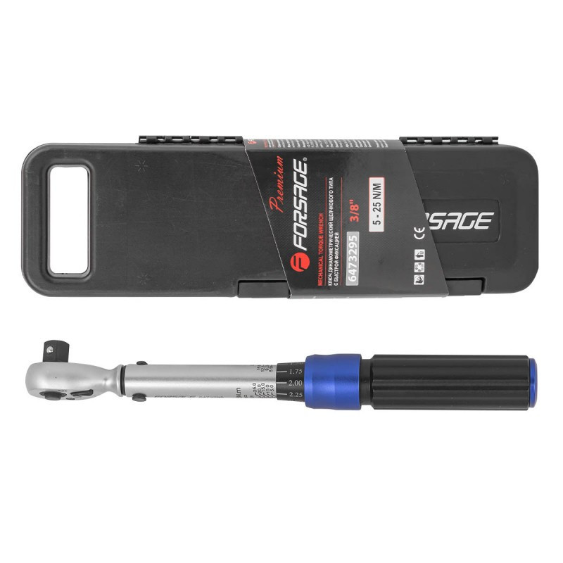 Ключ динамометричний 3/8" 5-25Нм з швидкою фіксацією Forsage F-6473295 Одеса - фото 4