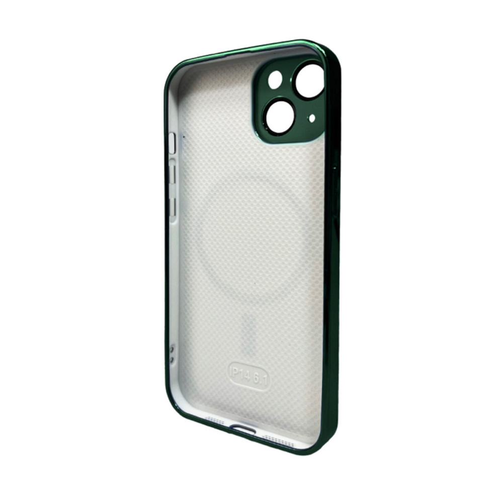 Чохол для смартфона AG Glass Sapphire Frame MagSafe Logo for Apple iPhone 15 Cangling Green Киев - изображение 2