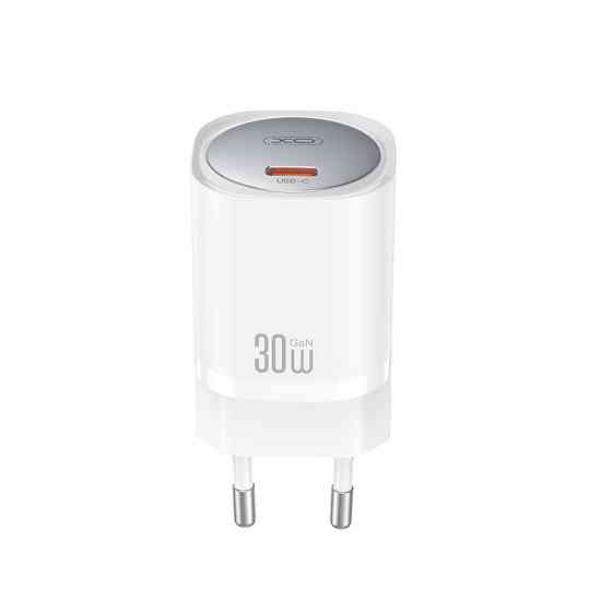 Мережевий зарядний пристрій XO CE20 PD30W/PPS33W 1USB-C + Lightning кабель білий Львів