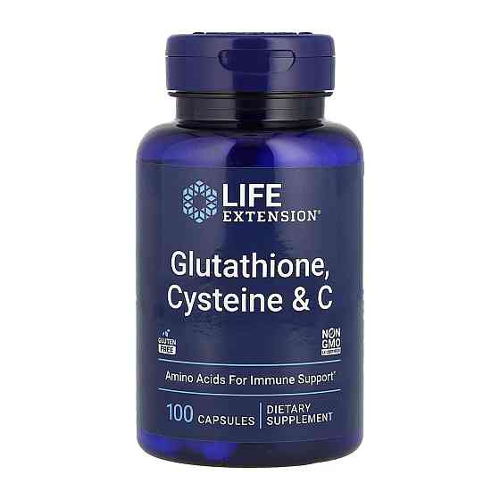 L-глутатіон та L-цистеїну Life Extension Glutathione Cysteine & C 100 caps Київ