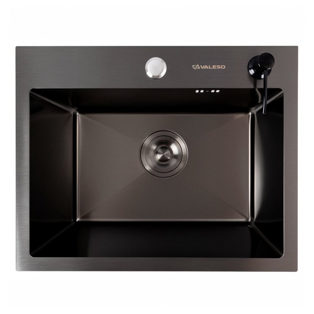 VALESO Кухонна мийка 50*40 PVD чорна Valeso Handmade (3,0/0,8) Киев - изображение 1