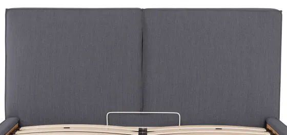 Кровать Delhi Comfort 140 х 200 см Мисти Dark Grey С подъемным механизмом и нишей для белья Темно-серый Киев