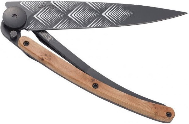 Універсальний Складаний Ніж з лазерним гравіюванням Ар-деко Deejo "37 грам" (1GB000105) Нержавіюча сталь Нововолинськ - фото 6