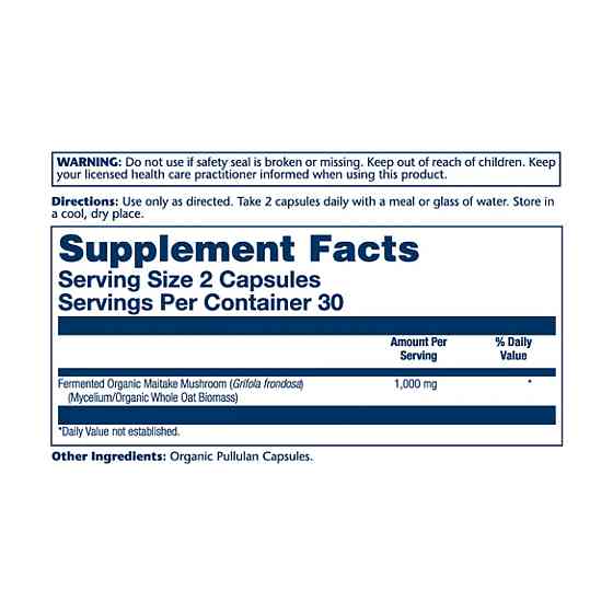 Гриби Майтаке Solaray Org Grown Fermented Maitake 1000mg 60 caps Київ