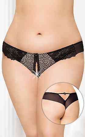 Жіночі стрінги - G-string 2435, panther - XL Sex Aura Київ