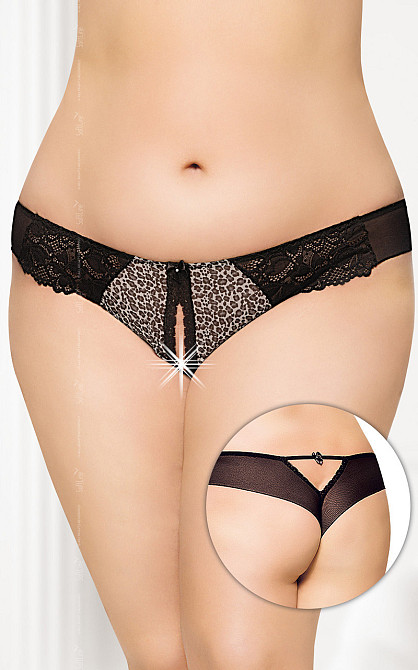 Жіночі стрінги - G-string 2435, panther - XL Sex Aura Київ - фото 1