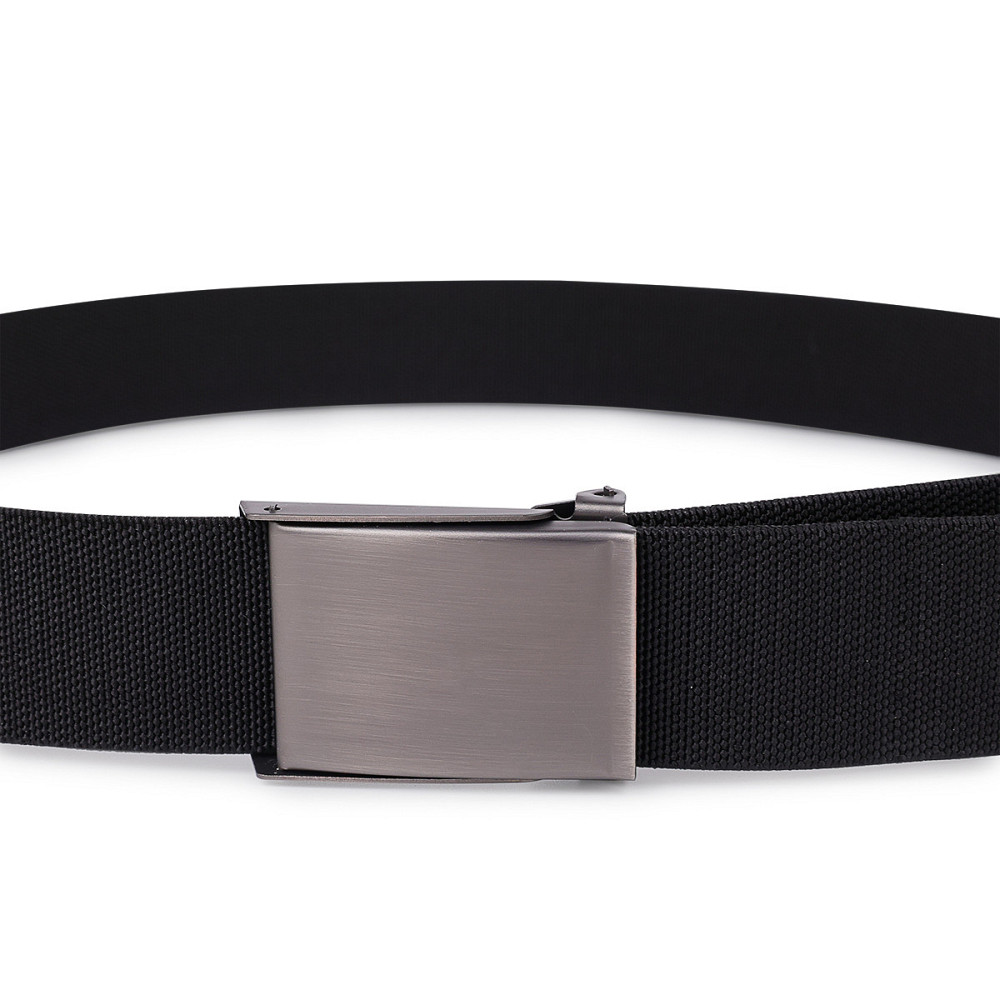 Текстильный ремень для мужчин Vintage 20579 Черный Киев - изображение 6