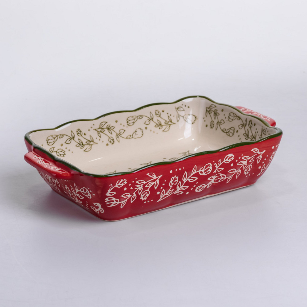 Yiwu Форма для випікання Vintage 23×14×5 (см) прямокутна форма для випікання в духовці з ручкам Коломия - фото 2
