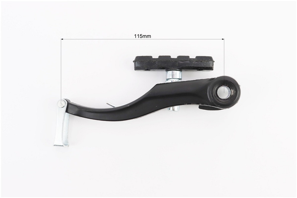 Гальмо V-brake 115мм (2 колеса) з ручками, тросами, алюмінієве, чорне Київ - фото 2