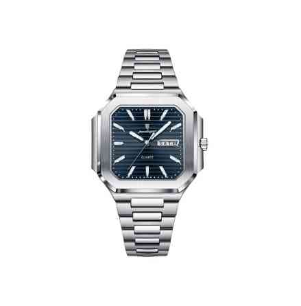 Часы мужские наручные Poedagar Chester (Серебристые с синим) Винница