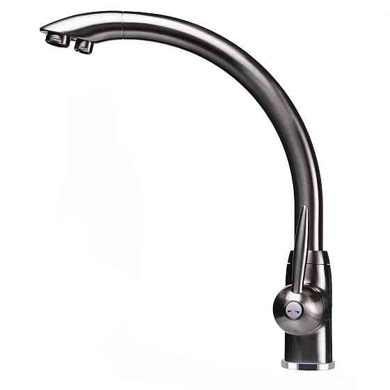 Смеситель для кухни под осмос Globus Lux LAZER GLLR-0777-8-STSTEEL (000019244) Киев