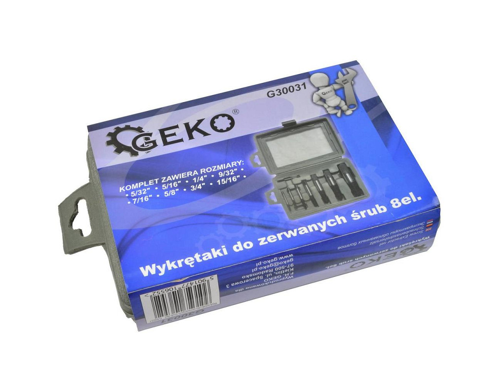 Набір Екстракторів "GeKo" для зламаних гвинтів (М3 - М50), к-т 8 шт. Киев - изображение 4