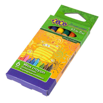 Олівці кольорові ZiBi Kids line воскові, 6 кольорів (ZB.2480) Вінниця - фото 2