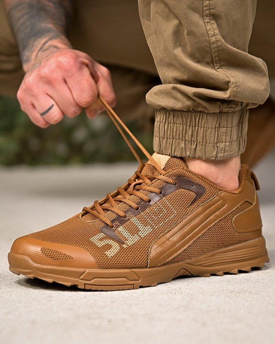 Летние тактические кроссовки 5.11 сетка  кайот  4  ПП7459 Одесса - изображение 9