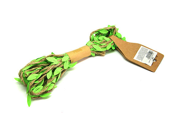 Джут декоративный для рукоделия обручей, веноков, сувениров Листочки 3 м Киев - изображение 1