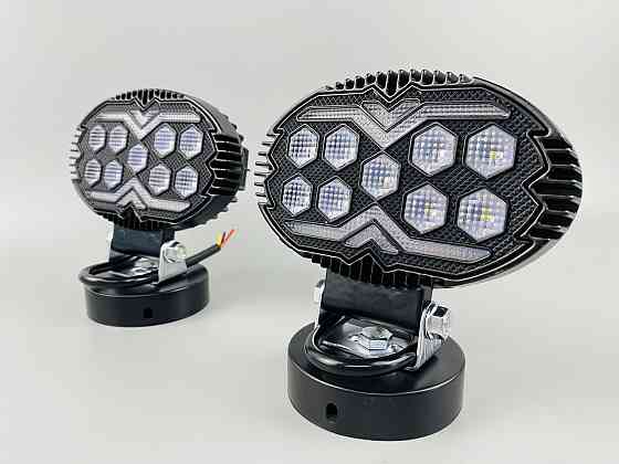 Фара LED кругла 15led chip 9-80V алюмінієвий корпус, кріплення, повітряний клапан Мукачево