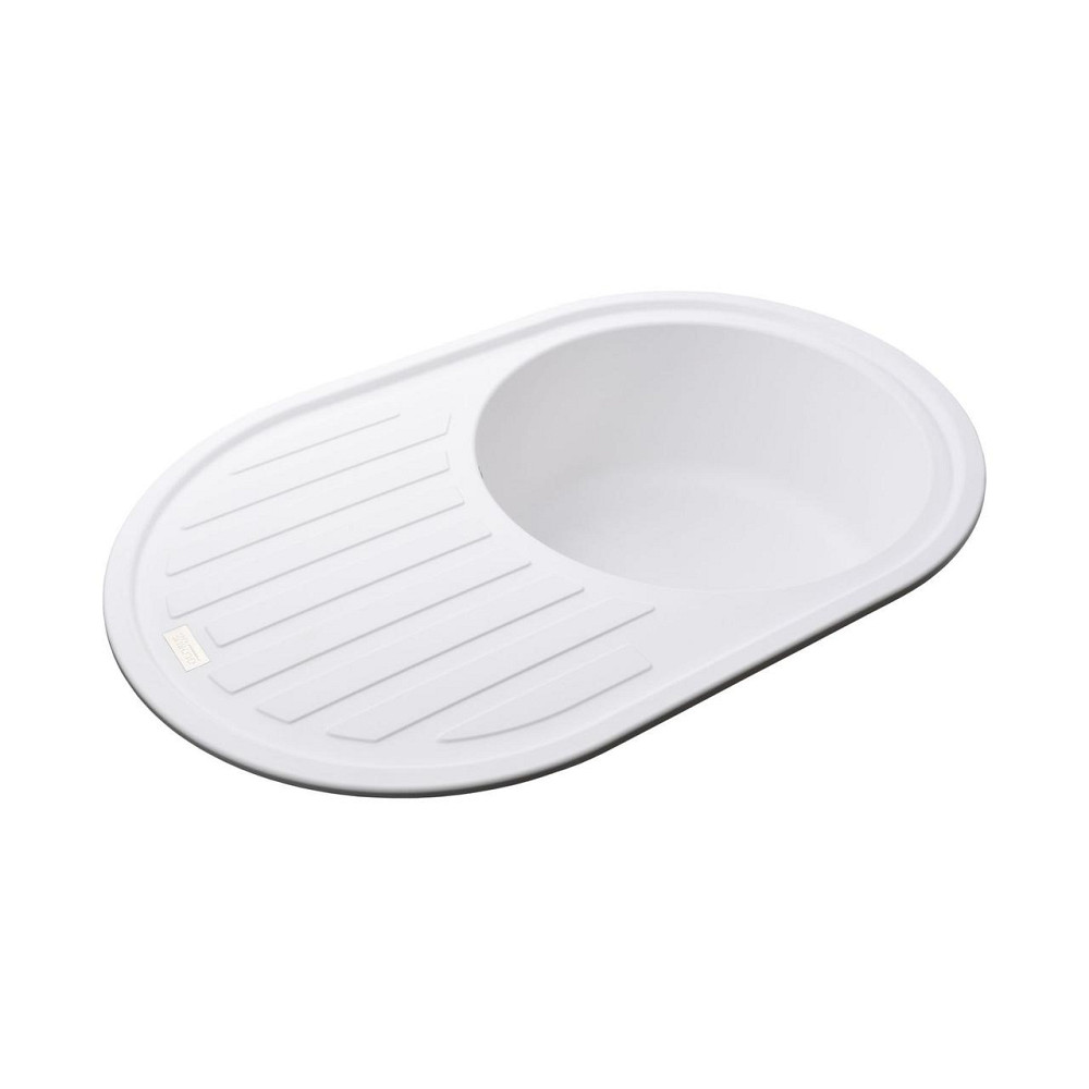 Гранітна мийка Globus Lux OHARA білий 770х500 мм-А0007 Київ - фото 2