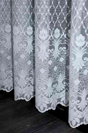 Тюль жаккард с галстуком, 