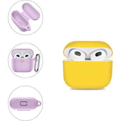 Чехол BeCover Silicon для Apple AirPods (3nd Gen) Yellow (707233) Винница