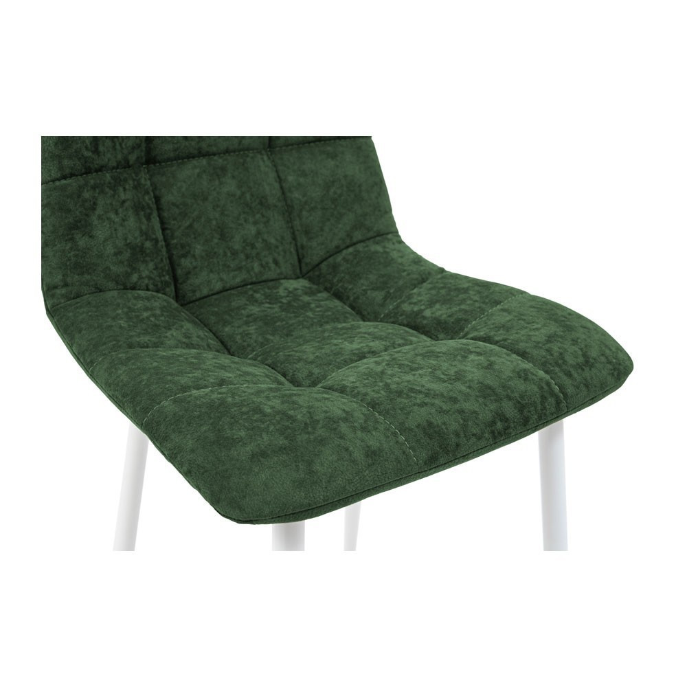 Стул кресло мягкий AlbaDesign U Phlox 13 белые ножки Зеленый Киев - изображение 7