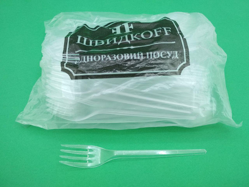 Вилка «Super» прозора Юніта (100 шт.) Харків - фото 1