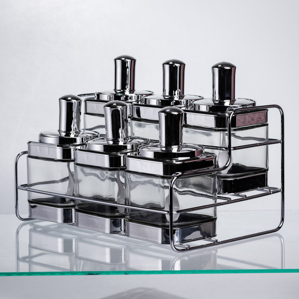 Набір банок для сипучих продуктів з ложкою 6 шт Київ - фото 7