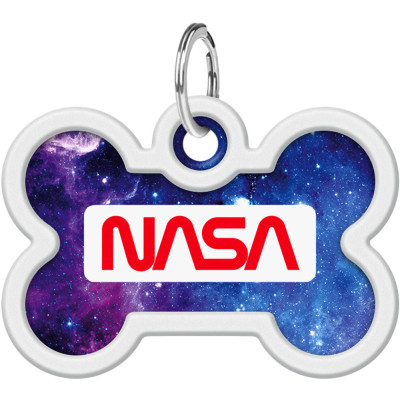 Адресник для животных WAUDOG Smart ID с QR паспортом "NASA21", кость 40х28 мм (0640-0148) Винница - изображение 2