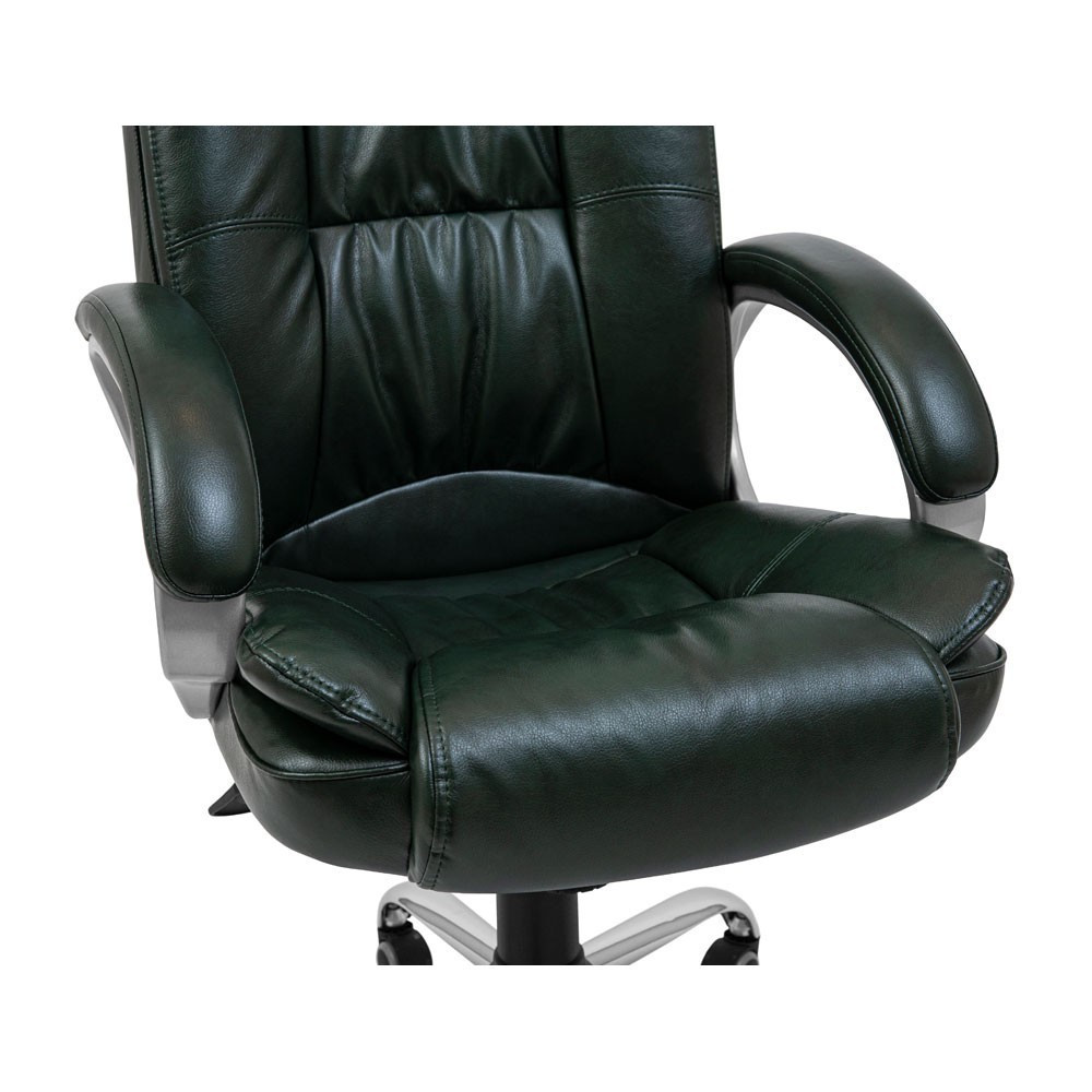 Офісне крісло керівника Richman California Хром M3 Multiblock Темно-зелений Дніпро - фото 6