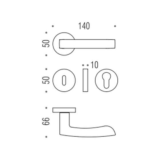 Ручка Colombo AR 21 Viola хром R ф / з Київ