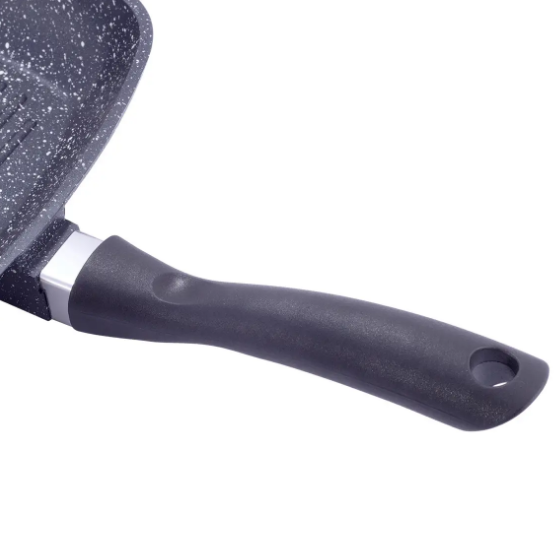 Сковорідка-гриль d28см з кришкою литий алюміній а/п Black marble 4431 KAMILLE Житомир