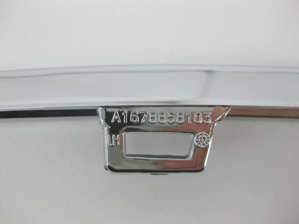 Mercedes-Benz  A1678858103 Нова декоративна хром накладка на бічну сітку переднього бампера спереду зверху зліва GLE W167 GLE Coupe C167 Одеса - фото 7