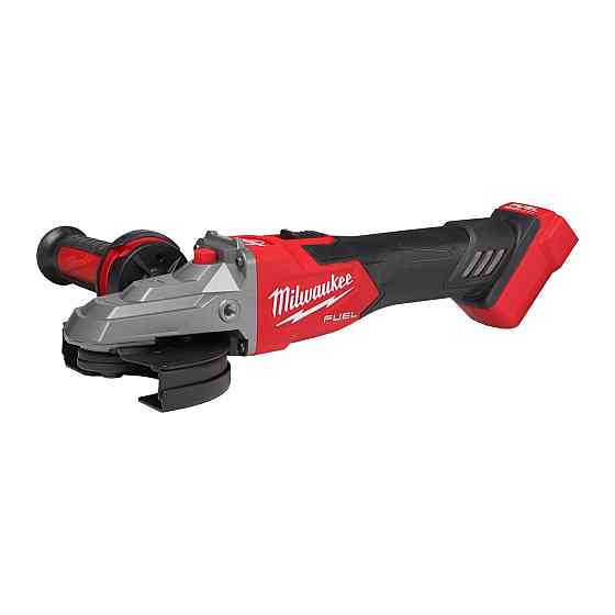 Шлифмашина угловая аккумуляторная MILWAUKEE M18FSAGF125XB-0X диметр 125 мм с плоским редуктором (+ защитный кожух, боковая ручка, Одесса