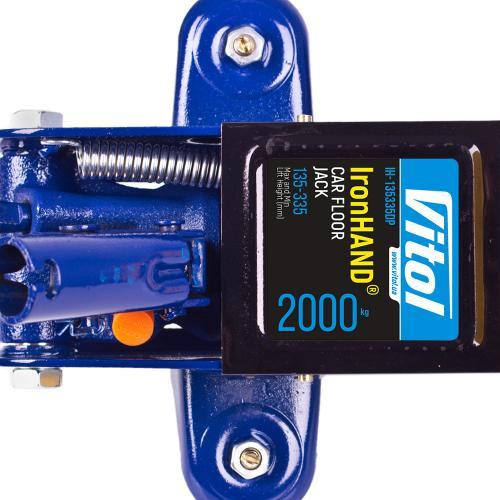 Гидравлический домкрат 2 т с подковерной картонной коробкой, высота подъема 135-335 мм, Iron Hand (IH-135335DP), 9 кг Харьков - изображение 7