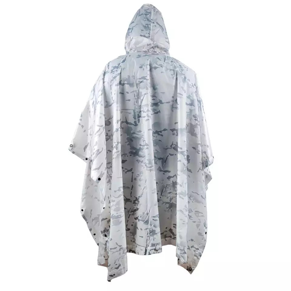 Пончо белый камуфляж мультикам зима накидка дождевик тент укрытие Одесса - изображение 6