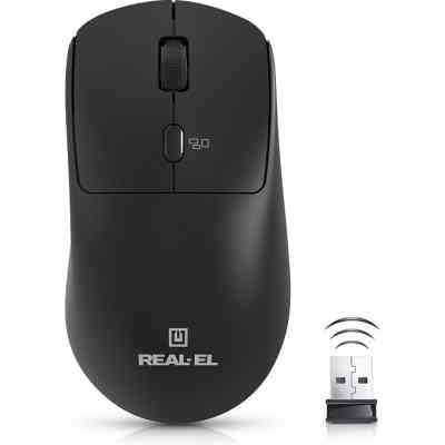 Мышка REAL-EL RM-317W Wireless Black (EL123200052) Винница