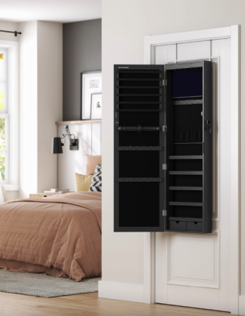 Дзеркало-шафа Leobert Kors з підсвіткою в стилі Loft чорний Київ