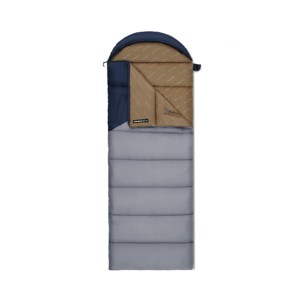 Спальник с капюшоном Naturehike Sunny Day PL02 U250 CNK2550WS028, (8,5°C), левый, голубой-синий Киев - изображение 1