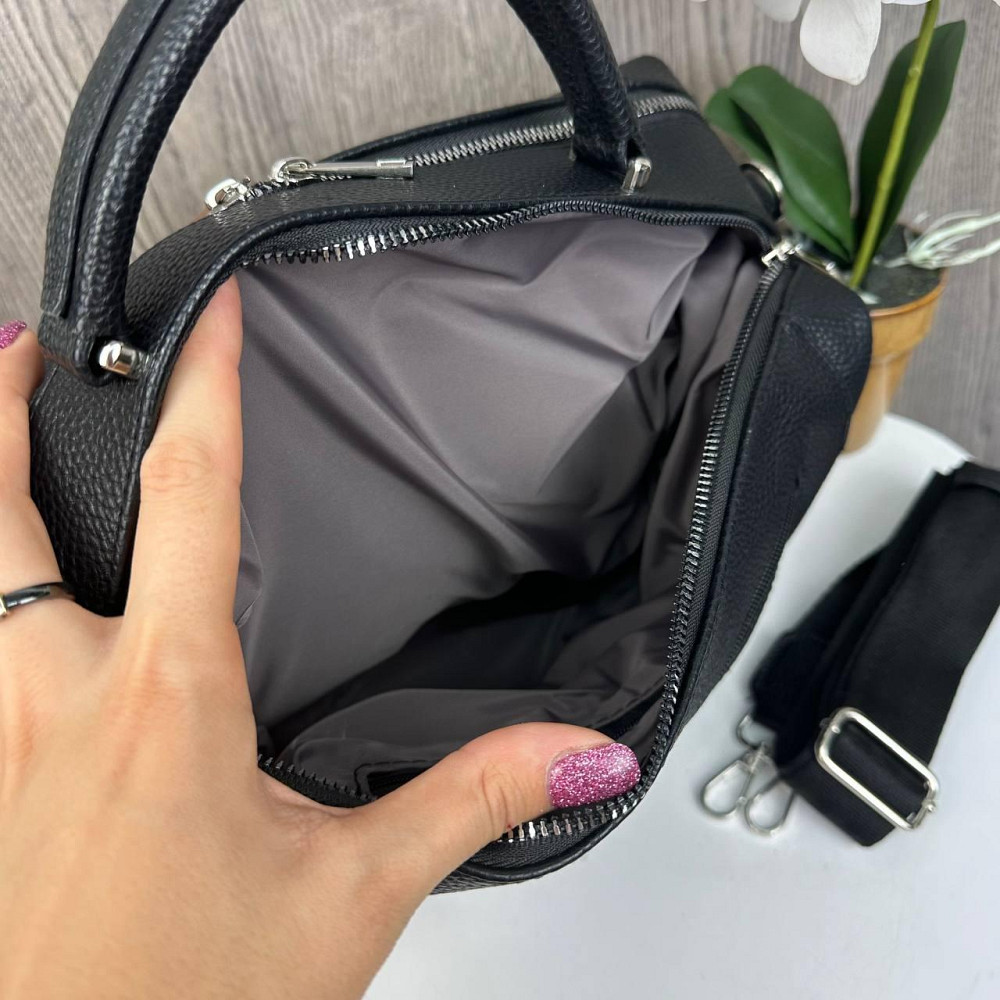 Стильна жіноча сумочка стиль Guess чорна, сумка на плече класична Гесс Харків - фото 10
