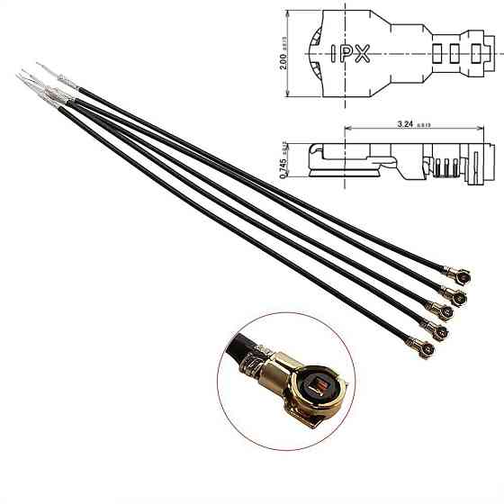Кабель-перехідник RF CAB-RF-END-IPX/IPEX5/U.FL RG113-015 Полтава