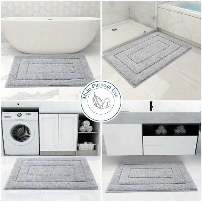 Коврик для ванной комнаты Lovely Svi прорезиненный - 50 x 80 см Серый (2565088) Киев - изображение 5